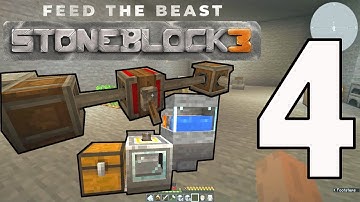 Stoneblock 3 - Episode 4 - Water Wheel, Iron Auto Hammer & Automation