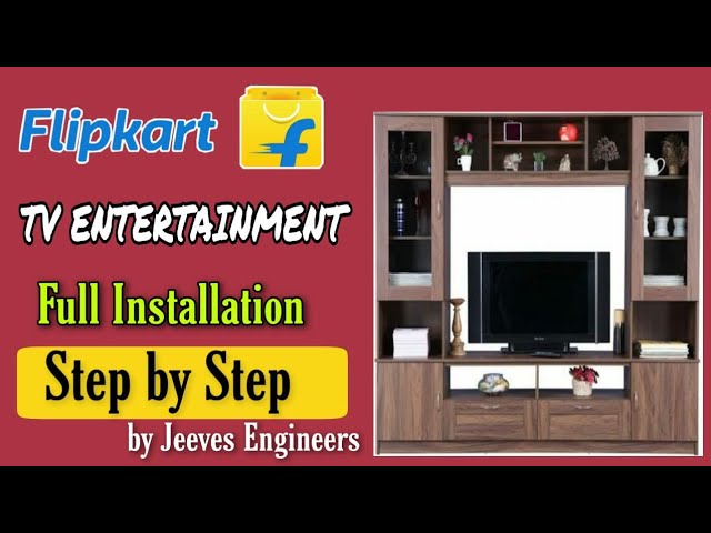Flipkart TV Entertainment Unit Installation step by step by Amarender Gajula Official