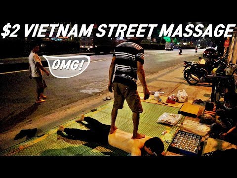 $2 Vietnam Street Massage - The noise of the car could be ASMR..