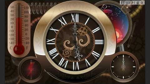 Steampunk Flutter Clock (awarded by Google) 🏆