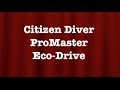 Citizen Diver ProMaster Eco Drive Lume Demo Model: BN0085-01E