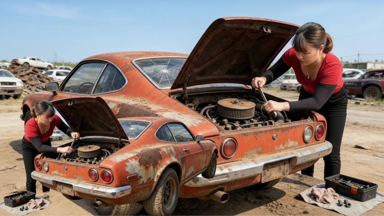 Can This Abandoned Sports Car Run Again Full Restoration Start to Finish