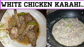 Chicken White Karahi|| Restaurant Style Black Pepper Chicken White Karahi|| Cooking With Nargis..
