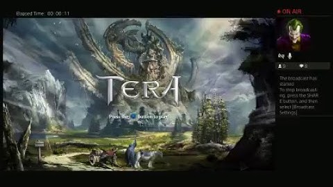 Tera online open beta ps4 logging issu problem X Button