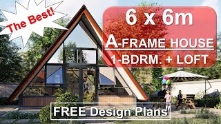 AFRAME HOUSE | 6 x 6m | Best Design with Plans & Detail