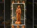 Saint Thérèse of Lisieux Wooden Statue Catholic Saint Teresa of the Child Jesus Carved Figurine C...