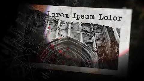 Horror Title Sequence | After Effects template