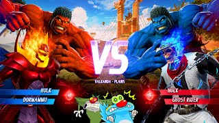 RED HULK & RED DORMAMU VS BLUE HULK & BLUE GHOST RIDER FIGHT WITH OGGY AND JACK screenshot 4