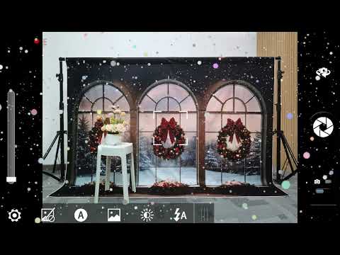 2023 Christmas Photography Backdrop With A Traditional Holiday Atmosphere