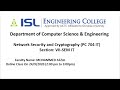 NSC Asymmetric Key Encryption Lecture 8