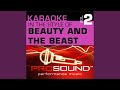 Be our guest karaoke with background vocals in the style of beauty and the beast