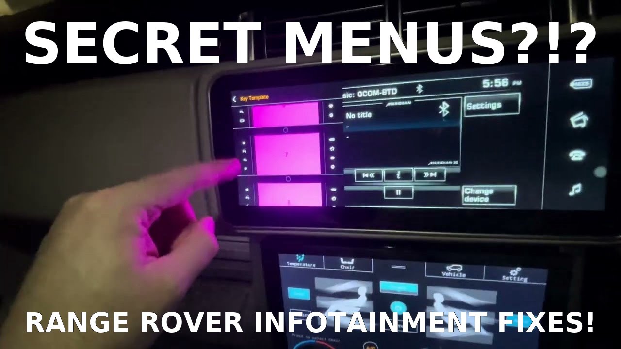 Range Rover Infotainment Fault Fixing, Issues, Problems, Secret Menus ...