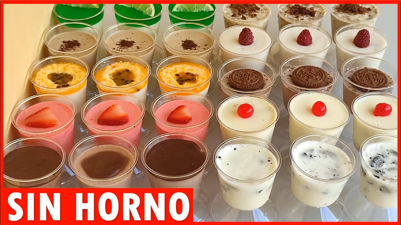 10 POSTRES 1 Receta para VENDER ?GANA DINERO desde CASA Postres Fáciles y  ECONÓMICOS - YouTube