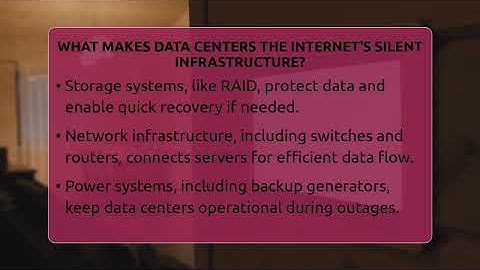 What Makes Data Centers The Internet