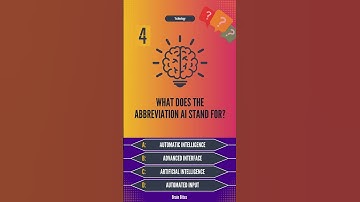 What does the abbreviation AI stand for? #quiz #shorts