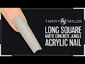 Tammy Taylor | How To | Long Square Matte Concrete Jungle Acrylic Nail