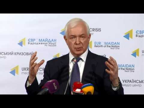 Mykola Malomuzh. Ukraine Crisis Media Center, 17th of November 2014