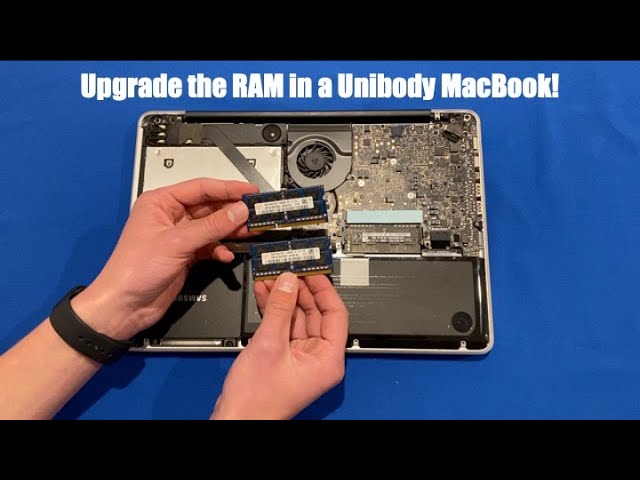 Universel Forkæle Jeg har en engelskundervisning How to upgrade the RAM in your Unibody MacBook - YouTube