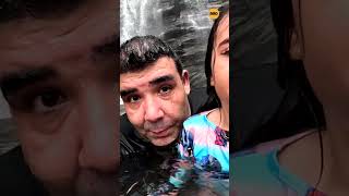 🌊 Força, coragem e um banho incrível no Salto Corumbá! #Cachoeira #natureza #Aventura #SaltoCorumba