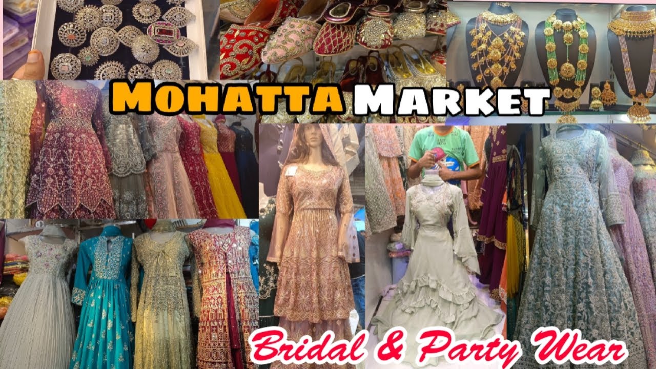 Mumbai Nakhuda Mohalla Market |Latest Party Wear Dresses,Bridal Gown,Garara  at Masjid Market | - YouTube
