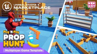 Prop Hunt - Multiplayer Game Template - By Kekdot | Hide and Seek | Unreal Engine 5 Marketplace screenshot 2