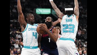 哈登vs黃蜂32分10助攻集錦：攻傳一體+決勝時刻連拿8分終結懸念