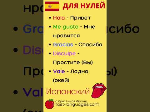 ИСПАНСКИЙ ЯЗЫК С НУЛЯ (УРОК 1) МИНИ-КУРС А1 СЛУШАТЬ ФРАЗЫ МОИ ПЕРВЫЕ СЛОВА