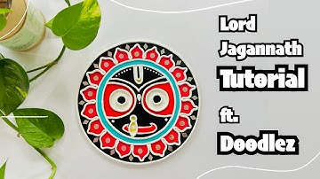 Lord Jagannath Lippan Art Full Tutorial | STEP by STEP | Lippan Art for Beginners
