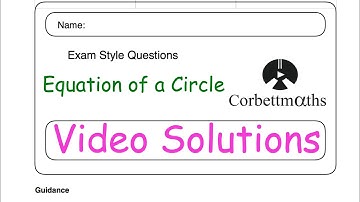 Equation of a Circle Answers - Corbettmaths