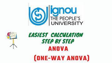 Calculation of One-way ANOVA