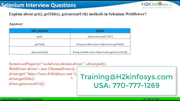 Selenium Interview Questions