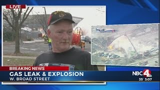 Domino's delivery driver talks about gas explosion at restaurant