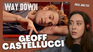 GEOFF CASTELLUCI Way Down | Vocal Coach Reacts (\& Analysis) | Jennifer Glatzhofer