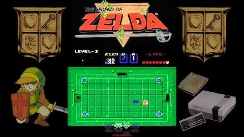 The Legend of Zelda (NES) Walkthrough - Part 4 - The Manji Dungeon