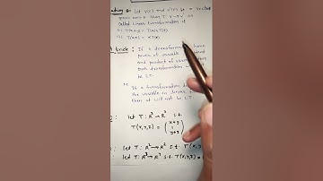 Short Trick for Csir Net, Gate and IITJam //Linear Transformations By Nikki Yadav (Net Jrf) //