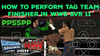 How to perform tag team finisher in wwe svr 11 ppsspp android. screenshot 3