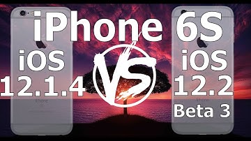Speed Test : iPhone 6S - iOS 12.2 Beta 3 vs iOS 12.1.4 (iOS 12.2 Public Beta 3 Build # 16E5201e)