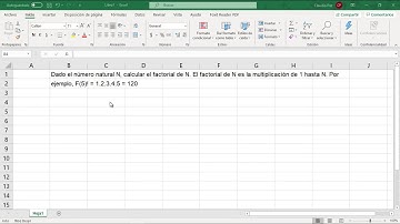 Programación del Factorial de un número