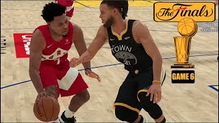 NBA Finals 2019 - Golden State Warriors vs Toronto Raptors - Game 6 NBA 2K19 6/13/19 Simulation