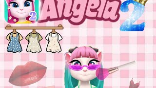 My talking angela 2 gameplay😍||taking angela makeup||makeup game for girls||