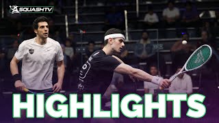 "EXPLOSIVE" | C. Malik v Mosaad | Black Ball Squash Open 2024 | RD1 HIGHLIGHTS screenshot 5