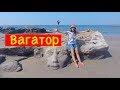 Пляж Вагатор. Форт Чапора. Лицо Шивы на пляже. Джус центр в Чапоре.