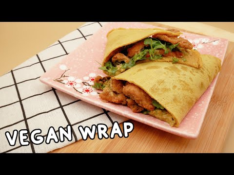 Vegan wrap - Delizioso wrap al curry con funghi fritti e salsa di avocado | Cookingdada