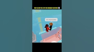 Bro Fell For This Invisible Platform In Unexpected Tower 💀 #roblox #shorts