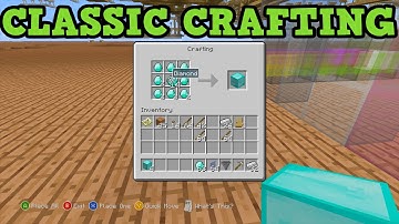 Minecraft Xbox 360 + PS3 - HOW TO USE CLASSIC CRAFTING GUIDE