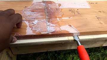 Epoxy scarf joint. Part 3 - the reveal