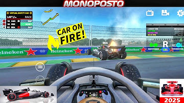 Car Caught Fire! 😱🔥 | F1 2025 Monoposto Gameplay | Extreme Racing Moment