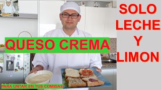 COMO HACER QUESO CREMA SOLO CON LIMÓN