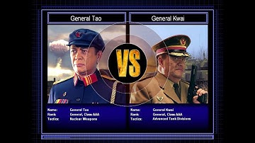 Nuke General VS Tank General [C&C Zero Hour Challenge] [Hard]