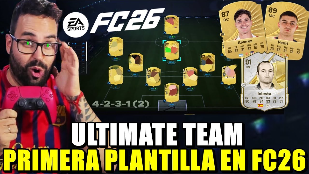 MI PRIMERA PLANTILLA en FC26 para ULTIMATE TEAM ¡EQUIPAZO! Mancuer